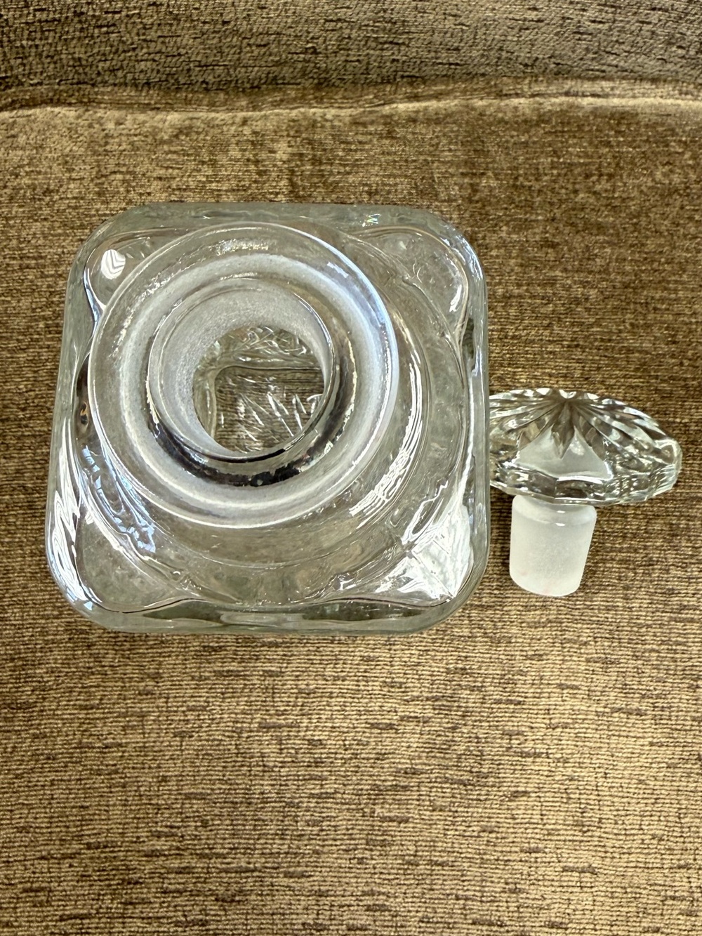 Vintage Imperial Glass "Cape Cod" Square Whiskey Decanter. - Picture 5 of 10